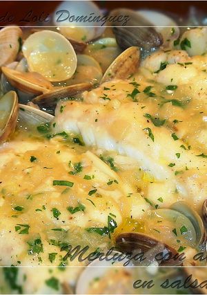 Una foto de Merluza con almejas en salsa verde