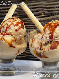Una foto de Helado de turrón