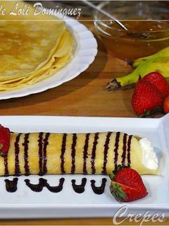 Una foto de Crepes dulces
