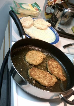 A picture of Breaded Pork Chop Dinner.