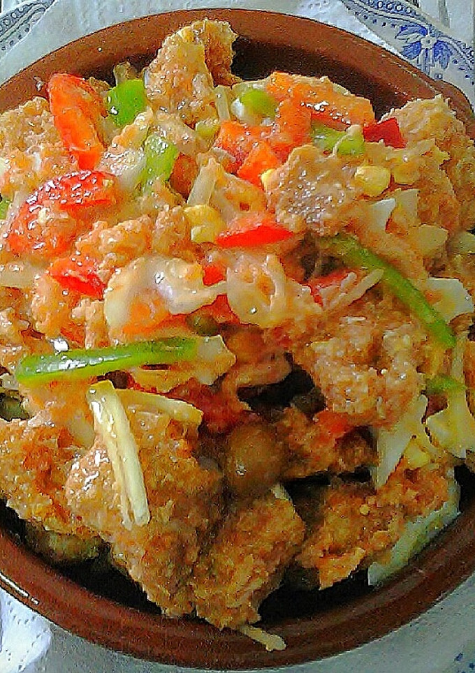 Una foto de Ensalada de Peix sec ibicenco