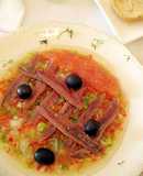Vinagreta con Anchoas "para tupper"