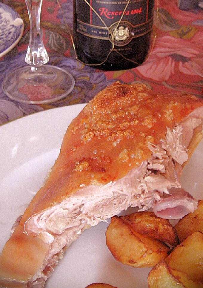 Una foto de Lechona al horno