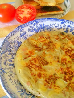 Una foto de Tortilla de Alcachofas con Bacon
