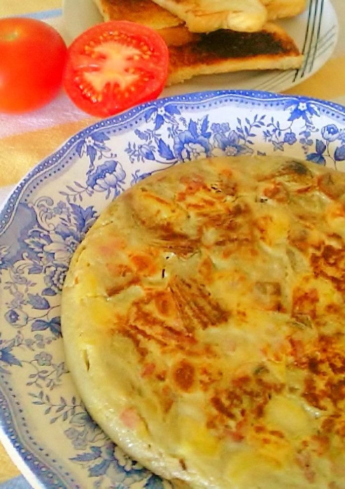 Una foto de Tortilla de Alcachofas con Bacon