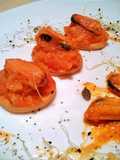 Mejillones en salsa de vieiras