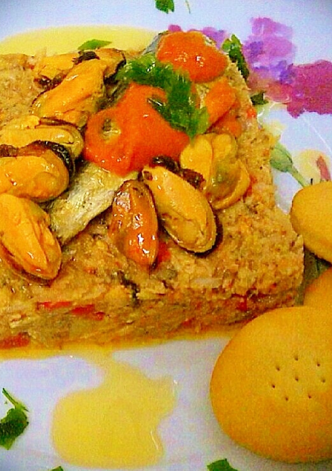 Una foto de Tartar de conservas de mar