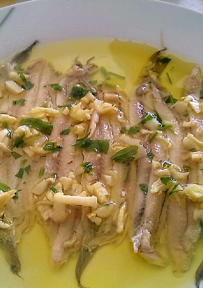 Una foto de Boquerones o Seitons en Vinagre.