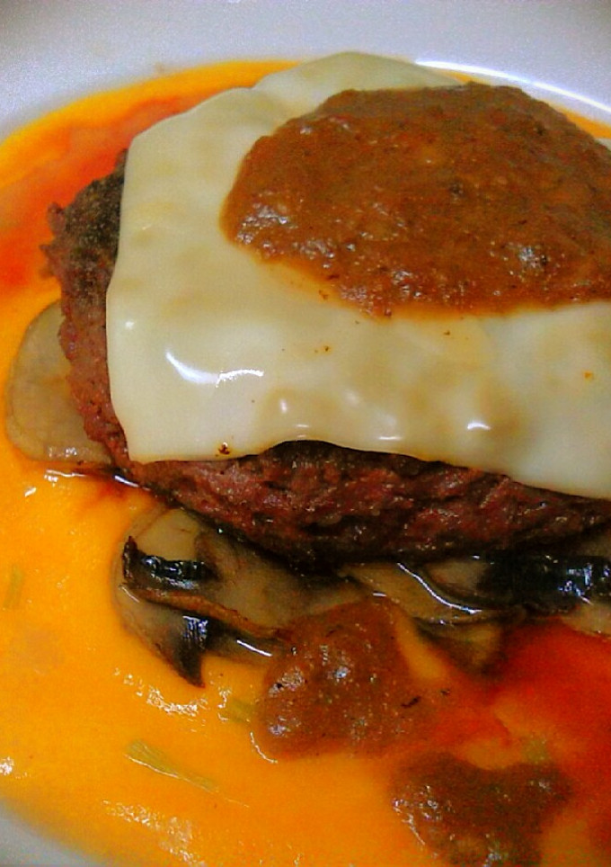 Una foto de Hamburguesa de Buey.