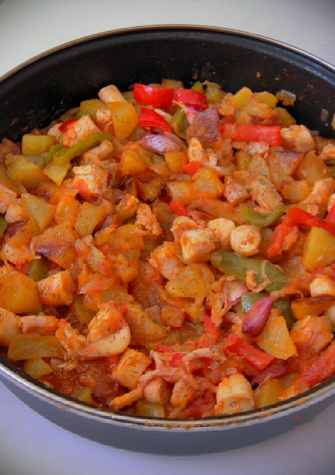 Una foto de Frita de Pulpo