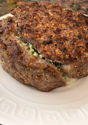Una foto de Hamburguesas de carne rellenas