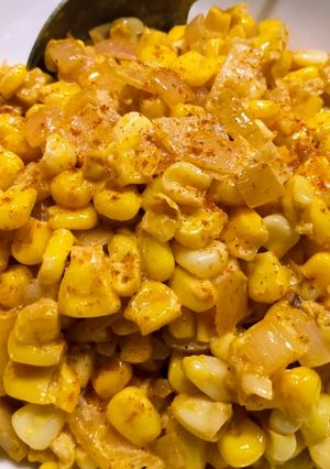A picture of Taco-seasoned creamy corn.