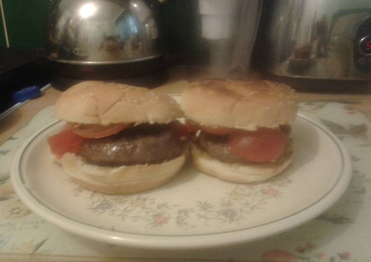 tomato burgers (uk style)
