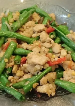 Foto resep Tumis daging dan kacang panjang