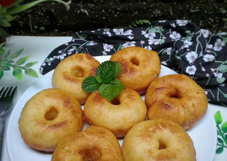 Donat kentang ekonomis (eggless)