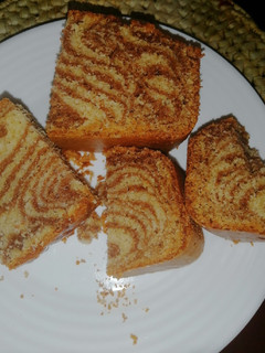 A picture of Moist zebra cake.