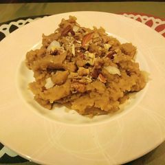 A picture of Gram-flour & Egg Halwa.
