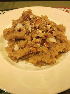 A picture of Gram-flour & Egg Halwa.