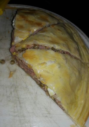 Una foto de Tarta de jamón y queso de una manera distinta! 😋