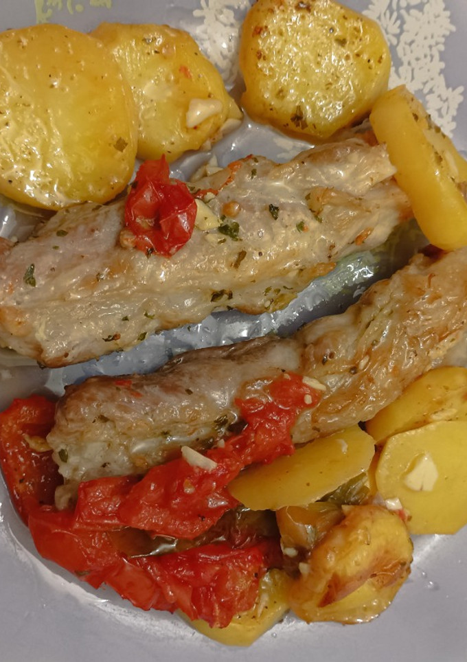 Una foto de Lagarto de cerdo al horno