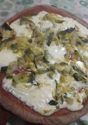 Una foto de Pizza Vegetariana con Zapallito!