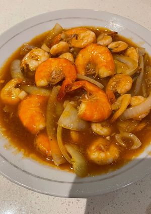 Foto resep Udang saos padang rumahan