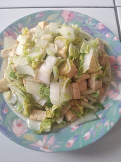 Foto resep Tumis sawi tahu putih (buat anak)