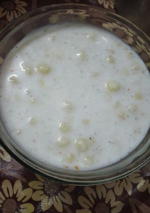 A picture of Boondi ratia.