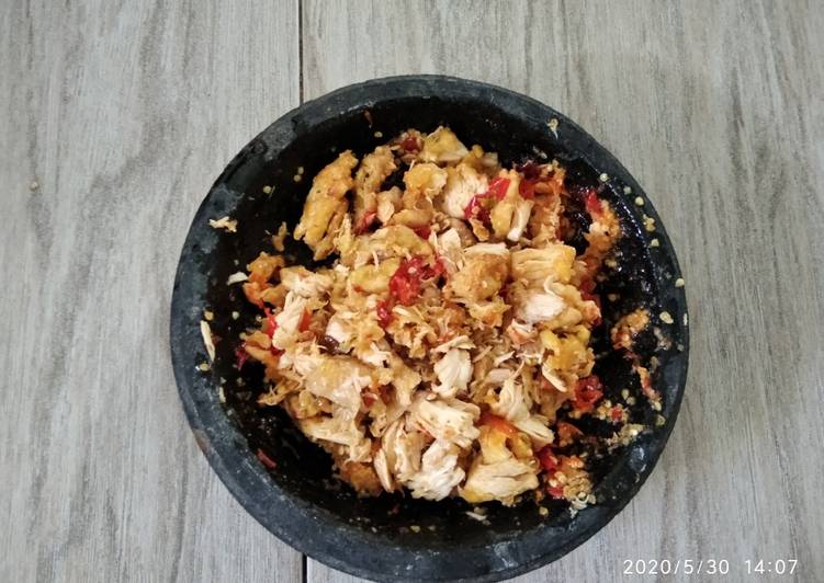 Easiest Way to Prepare Tasty Ayam Geprek Tanpa Tulang - recipes daily