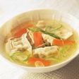 Chicken Broth Soup with Dumplings