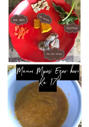 Foto resep Menu Mpasi ezar hari ke 17