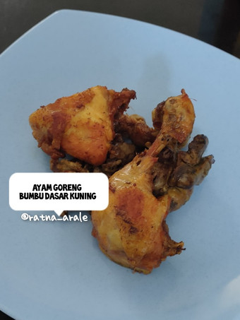 Resep Ayam goreng bumbu dasar kuning Enak