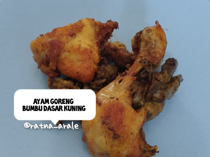 Resep Ayam goreng bumbu dasar kuning Enak