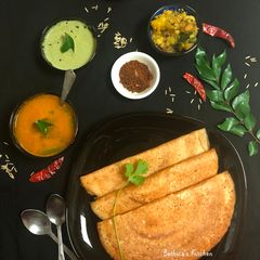 A picture of Brown Rice Masala Dosa.