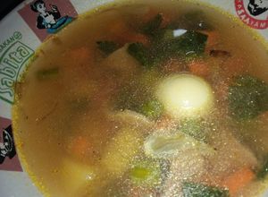 Foto resep Sayur sop yellow telur puyuh dan bakso