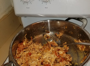 Una foto de Tinga de pollo