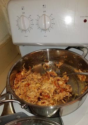 Una foto de Tinga de pollo