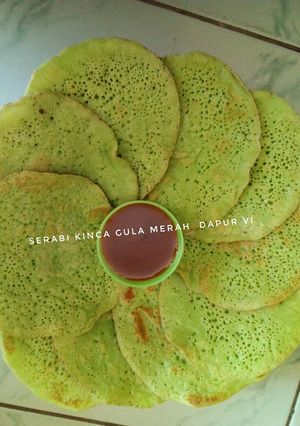Foto resep Serabi kinca gula merah lembut