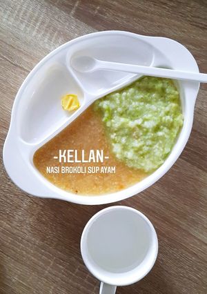Foto resep MPASI 8m+ - Nasi Brokoli Sup Ayam Kampung
