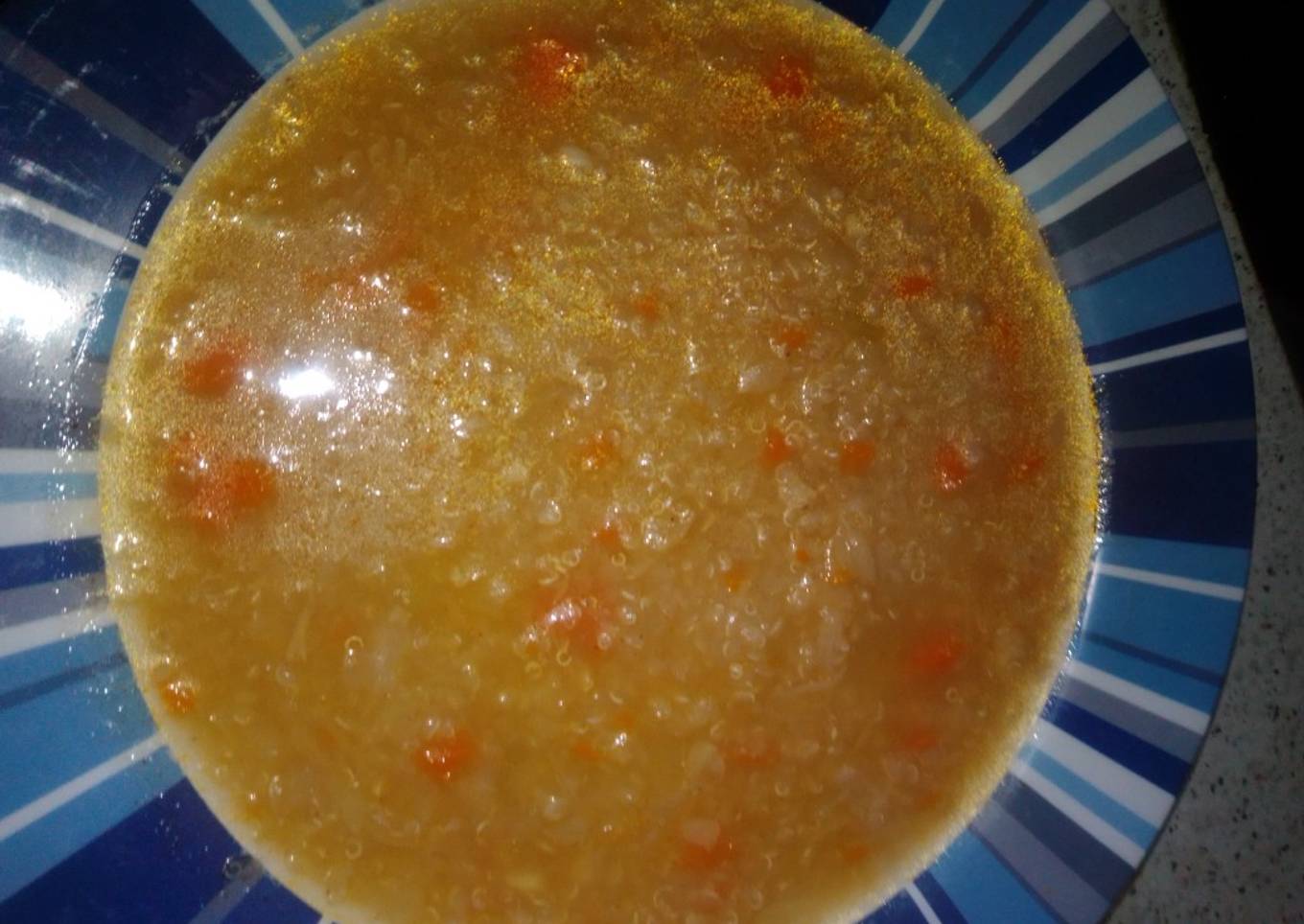 Sopa de quinoa con verduras en MC