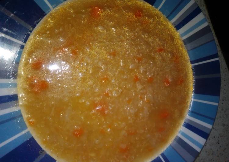 Sopa de quinoa con verduras en MC