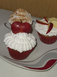 Una foto de Muffins de manzana canela