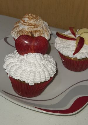 Una foto de Muffins de manzana canela