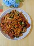 Spaghetti Kangkung Belacan
