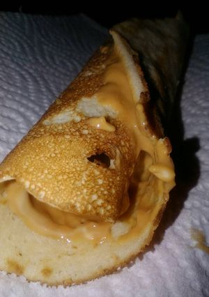 Una foto de Panqueques versión chocotorta!