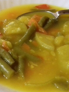 Una foto de Potaje de verduras sin papas para dieta