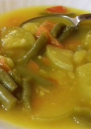 Una foto de Potaje de verduras sin papas para dieta