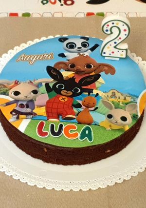 Foto di Torta versata al cacao con ricotta e cioccolato