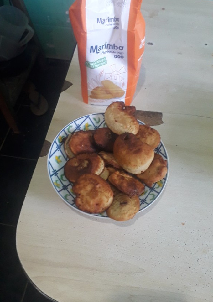 Una foto de Buñuelos con harina común
