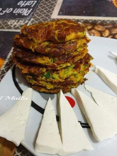 Una foto de Hamburguesas de calabacín y zanahoria